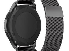 Curea ceas Smartwatch Samsung Galaxy Watch 46mm, Samsung Watch Gear S3, Black Milanese Loop, iUni 22